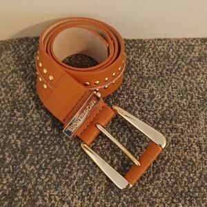 Michael Kors tan gold studded women's belt size L